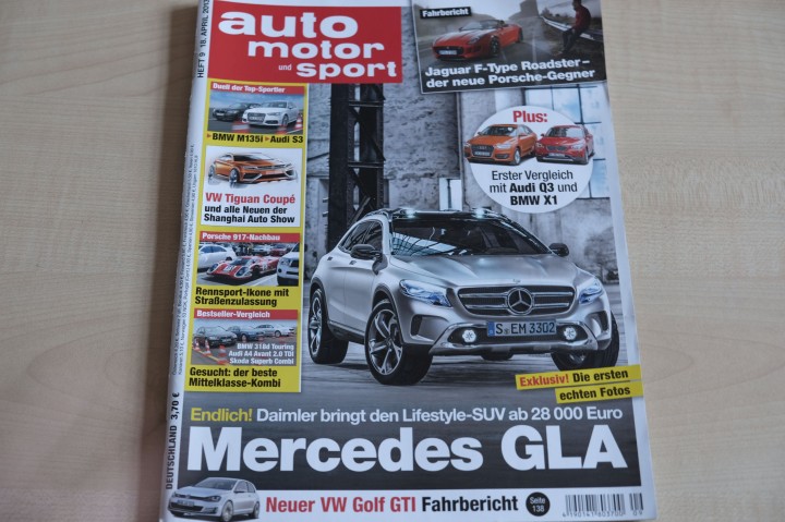 Deckblatt Auto Motor und Sport (09/2013)